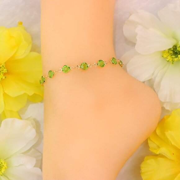 Minimalist Anklet, Sleek & Modern Design, Women’s Fashion, YC110443-A - Picture 9 of 10